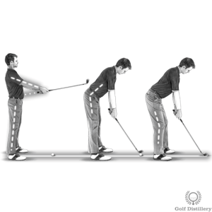 Richtige Position im golf